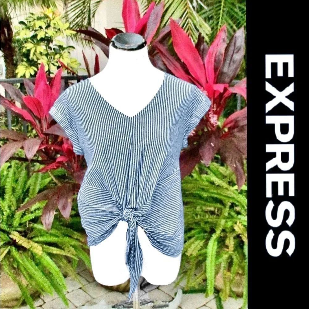 Express Front Tie Blouse